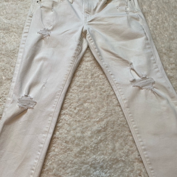 TREASURE & BOND WHITE DISTRESSED DENIM - Picture 4 of 4